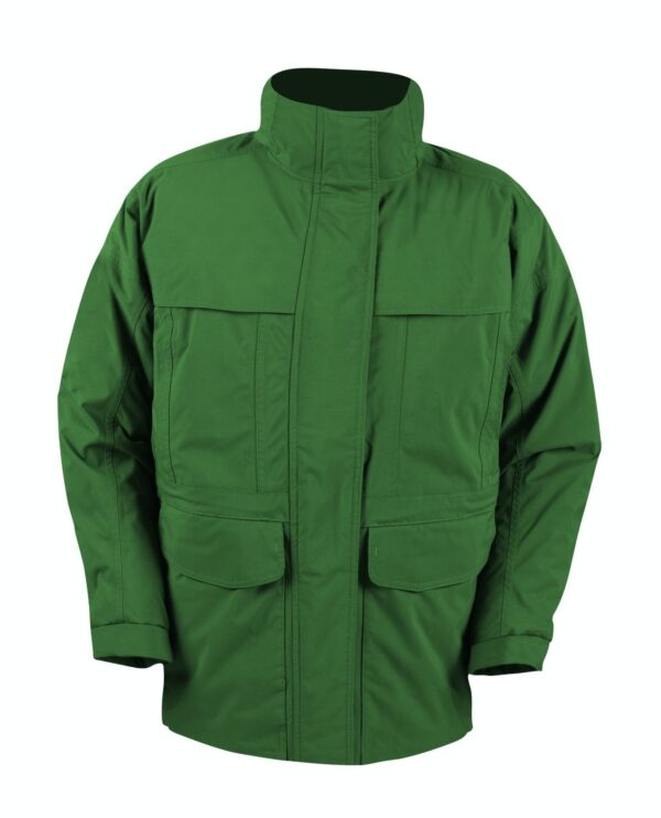Green jacket isolated on white